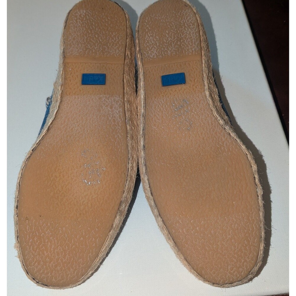 KEDS Women’s Ortholite Size 8 Chambray Jute Lace Up Tennis Shoes Loafers - Picture 7 of 10